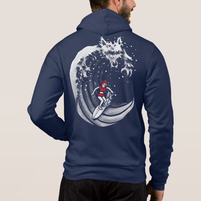 Sudadera Pequeña Caperucita Roja De Surfing (Reverso)