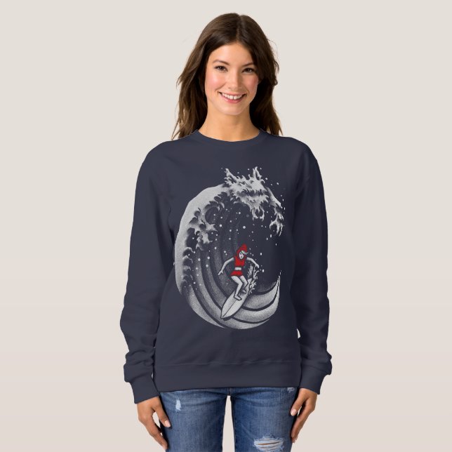 Sudadera Pequeña Caperucita Roja De Surfing (Anverso completo)