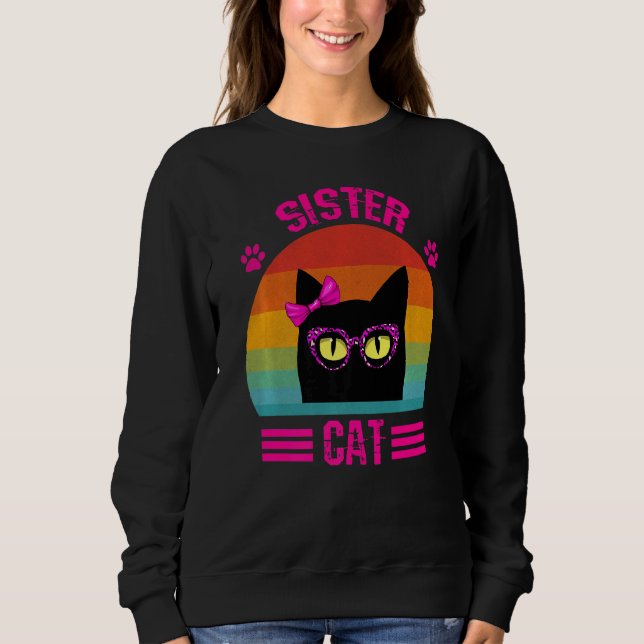Sudadera Pequeña Gato De Hermandad Con Leopardo Rosa (Anverso)