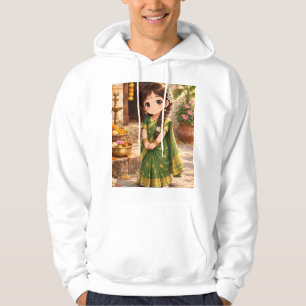 Sudadera Pequeña Grace de verde