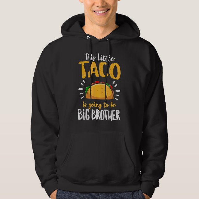 Sudadera Pequeña Invitación de embarazo taco Cinco De Mayo  (Anverso)