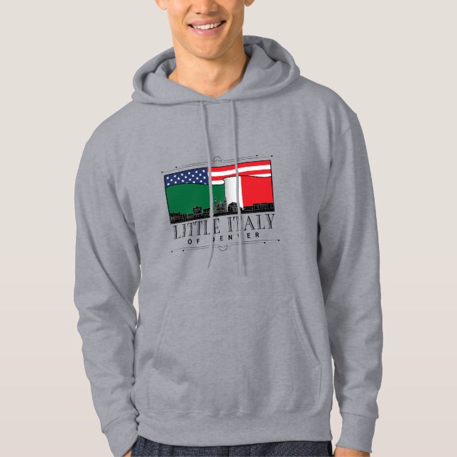 Sudadera Pequeña Italia de Denver Classic Logo GRAY (Anverso)