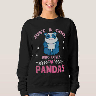 Sudadera Pequeñas Chicas de animales salvajes Panda Bear