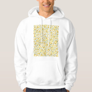 Sudadera Pequeñas Flores Amarillas: Acuarela Seamless.