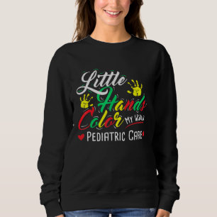 Sudadera Pequeñas manos médicas colorean mi mundo - Palabra
