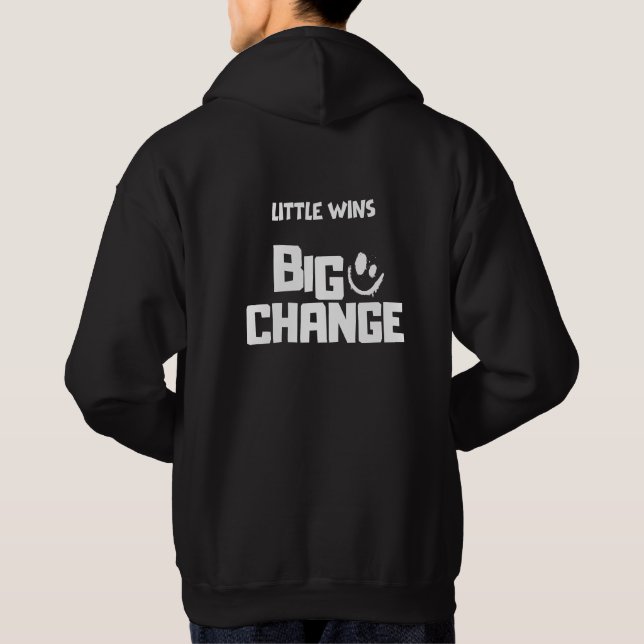 Sudadera Pequeñas victorias Gran cambio (Reverso)