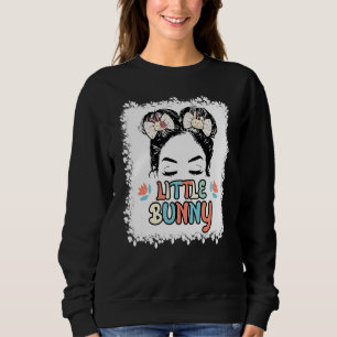 Sudadera Pequeño conejito Chica se enfrenta a feliz día de 