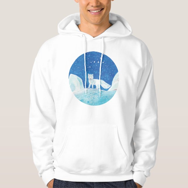 Sudadera Pequeño Ilustracion de Fox Ártica (Vulpes Lagopus) (Anverso)