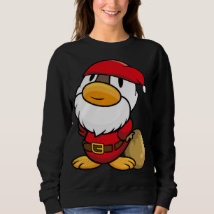 Sudadera Pequeño pato de Santa Claus para Navidades