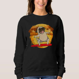 Sudadera Pequeño Perro Pug Surf Animal Surf