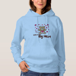 Sudadera "Pequeño Teddy Gran Corazón" Osito Lindo de Mujer