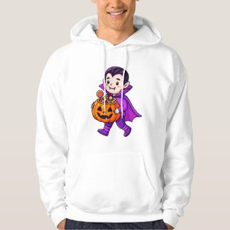 Sudadera Pequeño vampiro con caramelos de calabaza