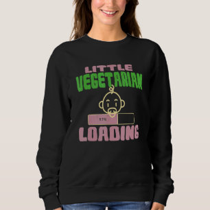 Sudadera Pequeño vegetariano cargando bebé vegano vegetal