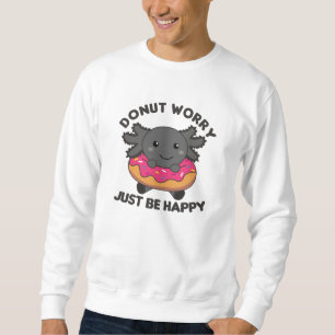 Sudadera Pequeños Animales Graciosos De Axolotl En Rosa Don