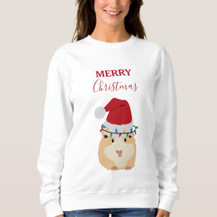 Sudadera Pequeños Navidades Hamster Gracioso Animal Santa H