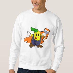 Sudadera Pera como pintor con pincel