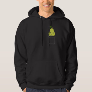 Sudadera Pera de bolsillo asomando adorable pera