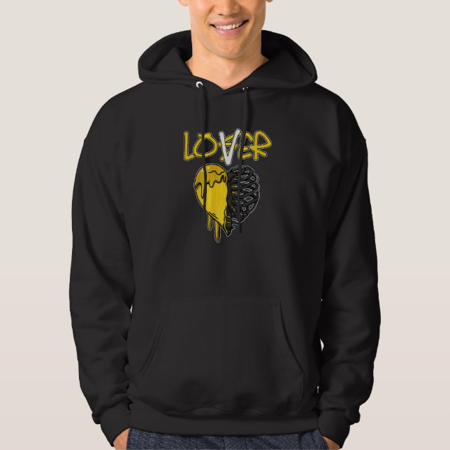 Sudadera Perdedor Corazón Goteando Relámpago 4s Coincidente (Anverso)