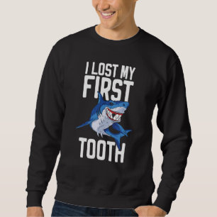 Sudadera Perdí Mi Primer Diente Tiburón Animal Biólogo Mari