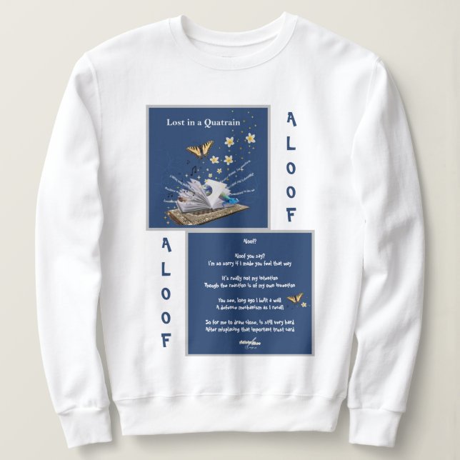 Sudadera Perdida en un Quatrain por Adiela Akoo - Aloof (Anverso del diseño)