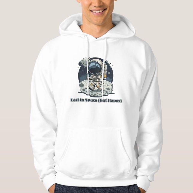 Sudadera Perdido en el Espacio (Pero Feliz) – Diseño de Ast (Anverso)