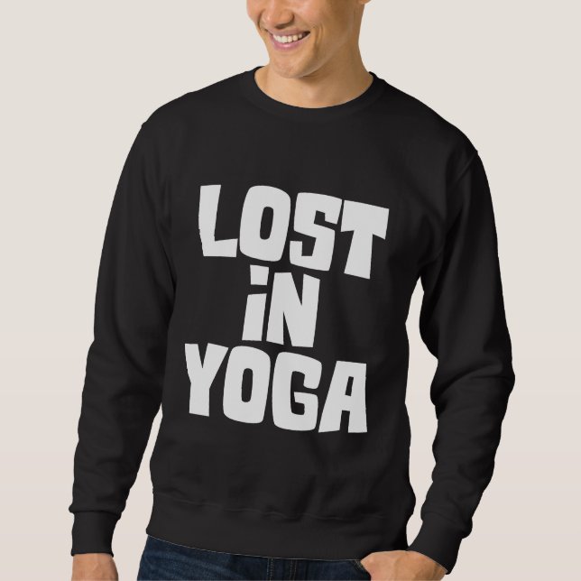 Sudadera Perdido En El Yoga (Anverso)