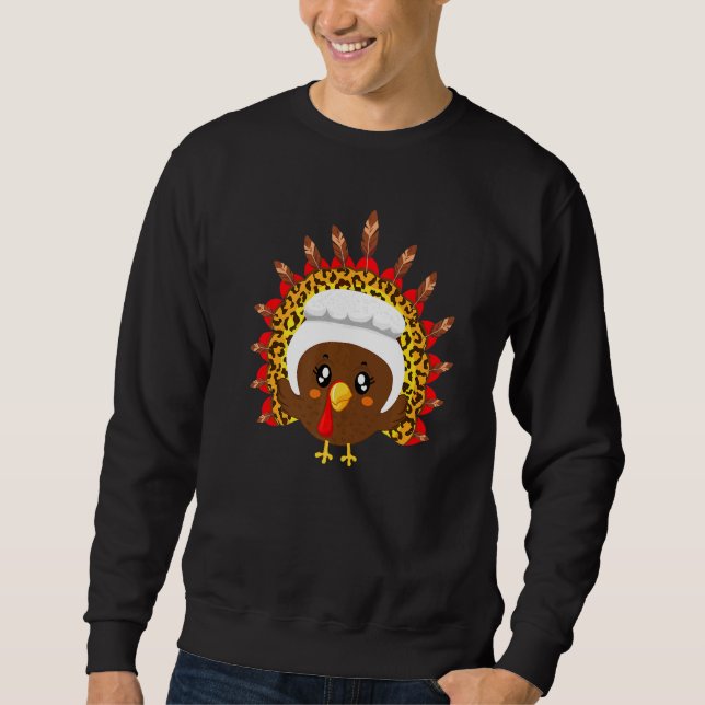 Sudadera Peregrino Leopardo De Turquía Coincide Con Niños C (Anverso)