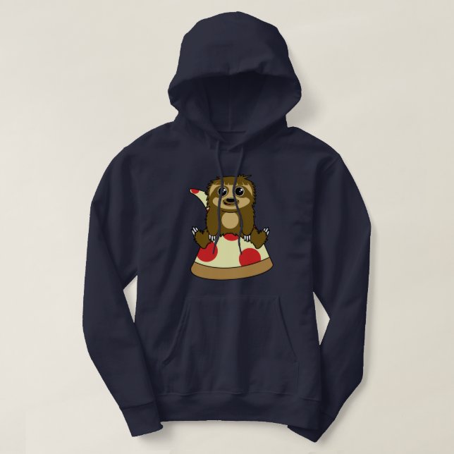 Sudadera Pereza de la pizza (Diseño del anverso)