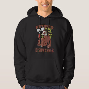 Sudadera Perezoso bebiendo café Jubilación 43