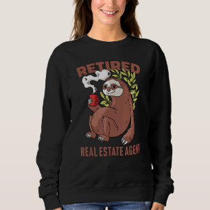 Sudadera Perezoso bebiendo café Jubilación 8