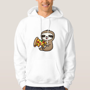 Sudadera Perezoso Chibi Kawaii Divertido con Pizza � Dibujo