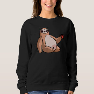 Sudadera Perezoso con el café Mug frio