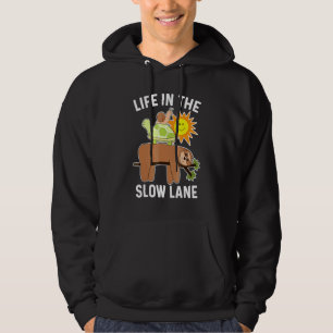 Sudadera Perezoso con Tortuga y Caracol Carril Lento