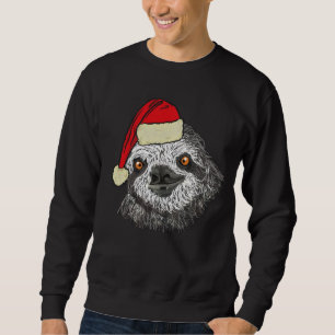 Sudadera Perezoso de Navidad Divertido Animal Festivo Humor