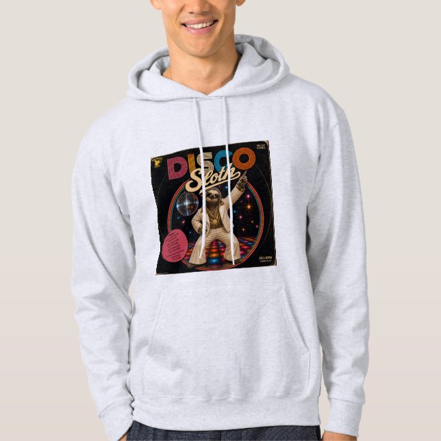 Sudadera Perezoso Disco (Anverso)