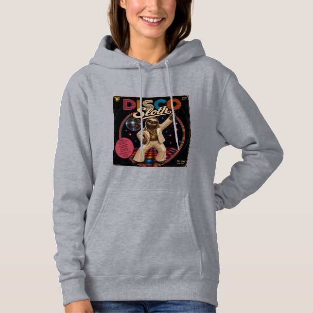 Sudadera Perezoso Disco (Anverso)