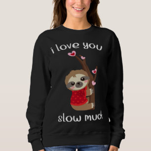 Sudadera Perezoso Divertido Amo Mucho Lento Familia Matchin
