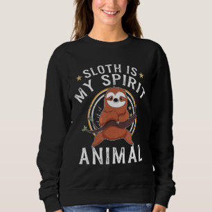 Sudadera Perezoso es mi animal espiritual regalo divertido 