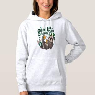 Sudadera Perezoso irlandés bebiendo día de San Patricio