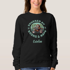 Sudadera Perezoso lector. Regalo único para amante de los l