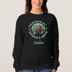 Sudadera Perezoso lector. Regalo único para amante de los l