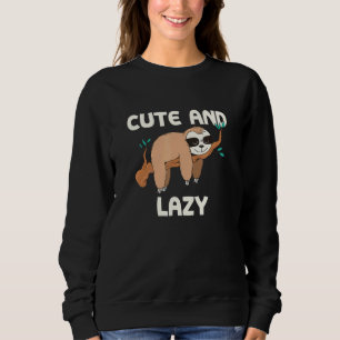 Sudadera Perezoso lindo y perezoso Meme Perezoso Meme Anima