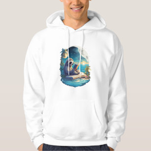 Sudadera Perezoso Retro de Playa de Verano
