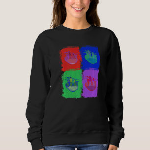 Sudadera perezoso ropa Colorido Pop