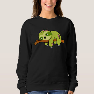 Sudadera Perezoso Zombie Gráfico de Halloween Animal Monstr
