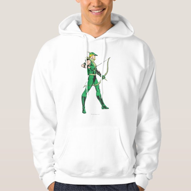 Sudadera Perfil de flecha verde (Anverso)