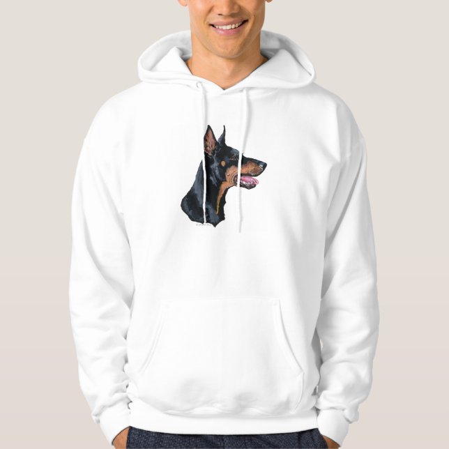 Sudadera Perfil del Doberman Pinscher (Anverso)