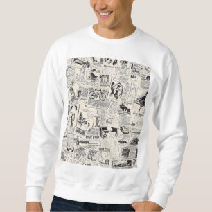 Sudadera Periódico Vintage