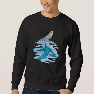 Sudadera Periquito Budgie Pájaro Budgerígar Sombra Dinosau