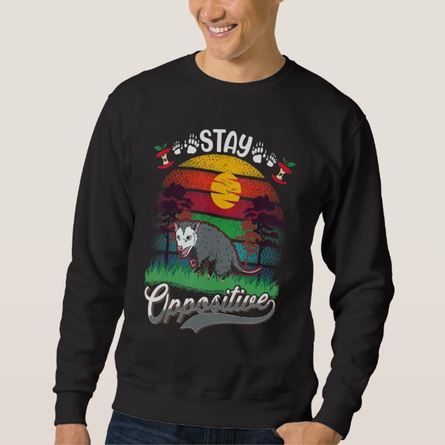 Sudadera Permanece opossum opositor (Anverso)